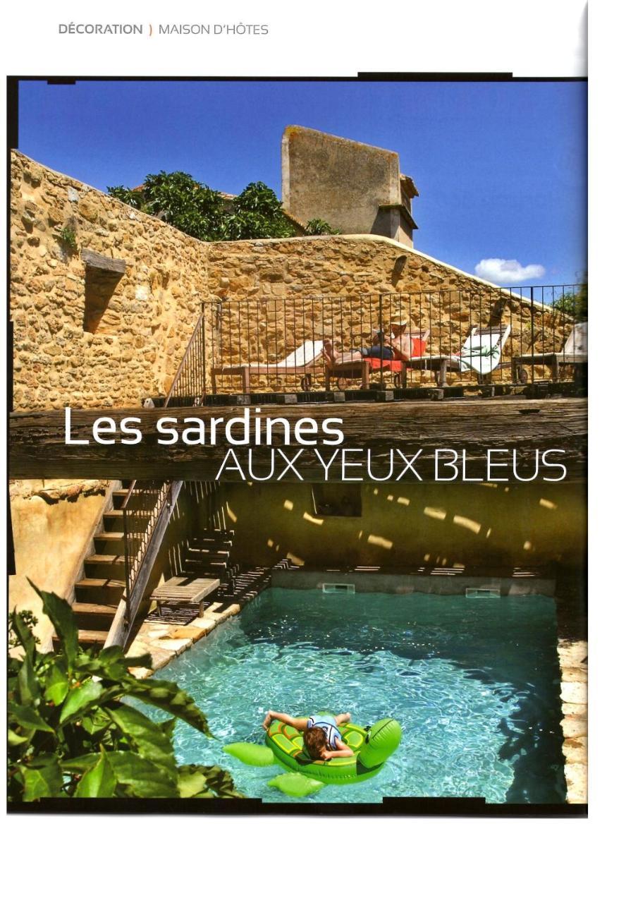 Les Sardines Aux Yeux Bleus Chambres D'Hotes Aigaliers Esterno foto